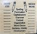 Good Job/Needs Work Teacher's Rubber Stamp