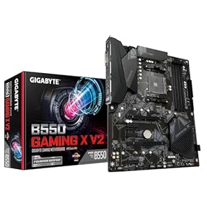 Gigabyte B550 Gaming X V2 (AMD Ryzen 5000/B550/ATX/M.2/HDMI/DVI/USB 3.1 Gen 2/DDR4/ATX/Gaming Motherboard), 128 GB