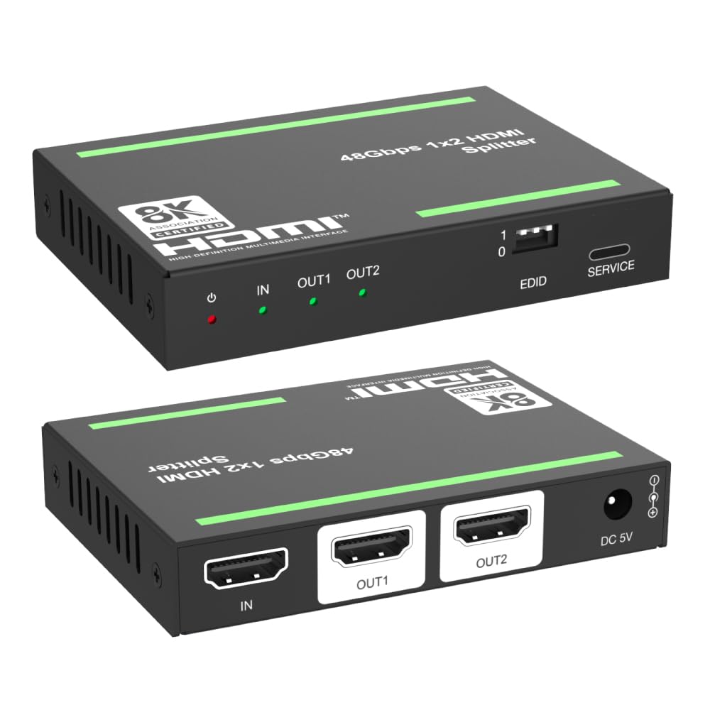 DAIAD HDMI 分配器 4K セレクター スプリッター HDR対応 Amazon | DAIAD HDMI分配器 8K60Hz 4K120Hz VRR HDCP2.3 DolbyAtmos