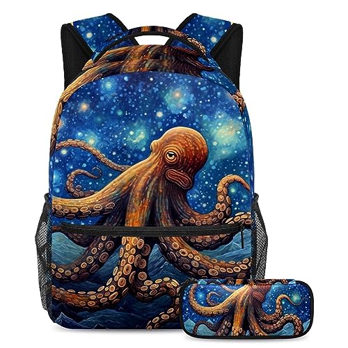 Sac à dos pieuvre de voyage et école pour trajets des ados actifs
