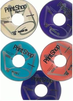 CD-ROM Broderbund: The Print Shop Essentials, Version 12, along with Kid Pix Deluxe 3 Book