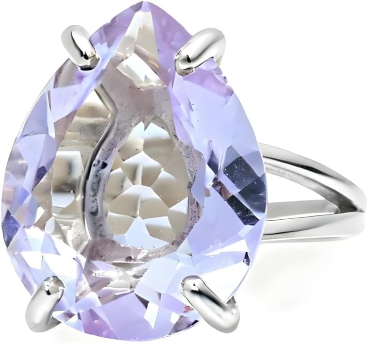 Tanzanite Jewelry Ring - Luxe Round Birthstone Rings for Women - Statement Rings, Engagement Rings, Fashion Rings - Handmade Custom Engraved Ring for Her