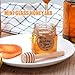 XING-RUIYANG 1.5 oz Mini Glass Honey Jars, Honey Jars Party Favors in Bulk, with Dipper,Stickers,Gold Lid,The Golden Bee pendant,Gift Bags and Jute,for Baby Shower,Wedding Party Favor（8 pcs
