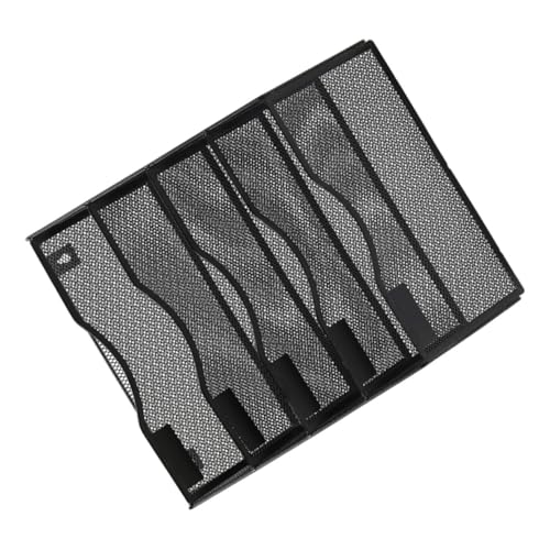 KESYOO 壁掛け属製ファイルラック 書類整理用オフィスファイルスタンド 多機能収納ラック シンプルデザイン 安定構造で資料管理に