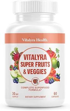 Vitalyra Super Fruits & Veggies - Fruit & Vegetable Supplement Capsules