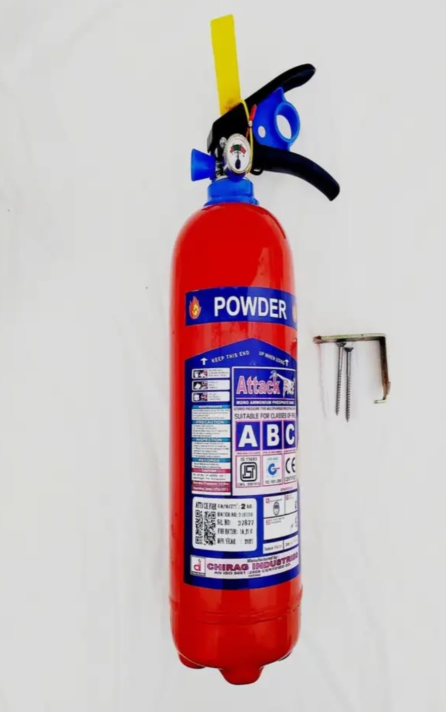 Mundet Wala ABC Powder Type 6KG Fire Extinguisher for Home | Fire Safety for All Types of Fire for Home, Office & Car Safety | Fire Extinguisher for Office (ABC(6kg))-picture-13