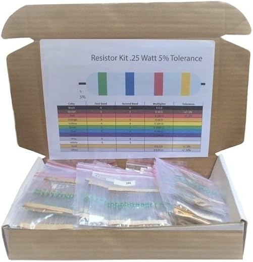 DEPOKE 32 Value Resistor Kit for Industrial and DIY Projects (Pack of 320pcs)