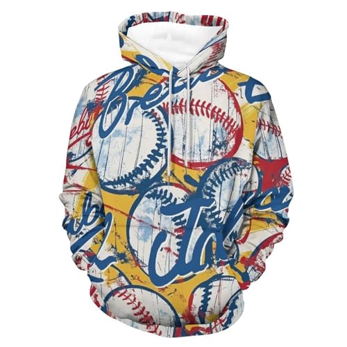 Hoodie manches longues baseball de dessin animé pour vos sorties urbaines décontractées