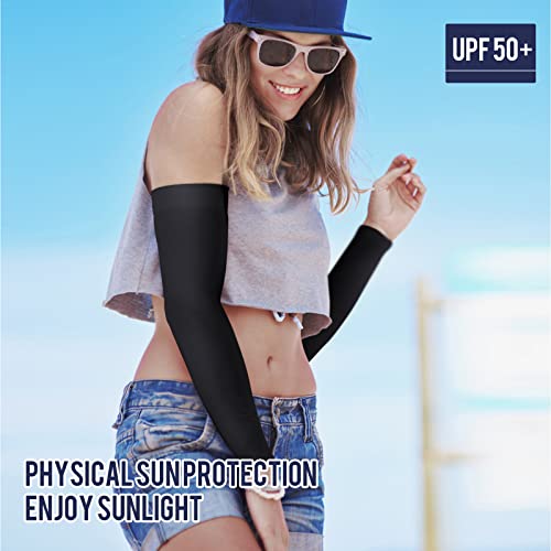 GOUNOD Sun Protection Cooling Compression Arm Sleeves For Men - Basketball Outdoors Sports Workouts volleyball arm sleeves — view 3