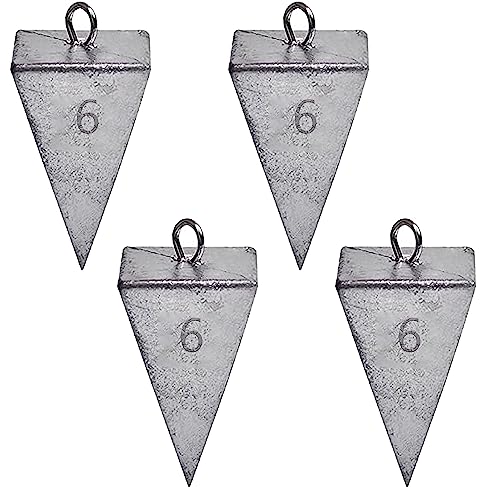 TKHDBF chumbadas de pirâmide pesos de pesca chumbada de pesca, chumbadas de pesos de pesca em água s