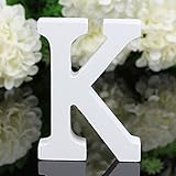 Freeas Decorative Wood Letters, 26 Letters Wooden Alphabet Wall Letter for Children Baby Name Girls Bedroom Wedding Brithday Party Home Decor-Letters,Hight: 8cm/3