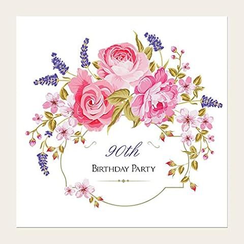 Dotty about Paper 90th Birthday Invitations Cover