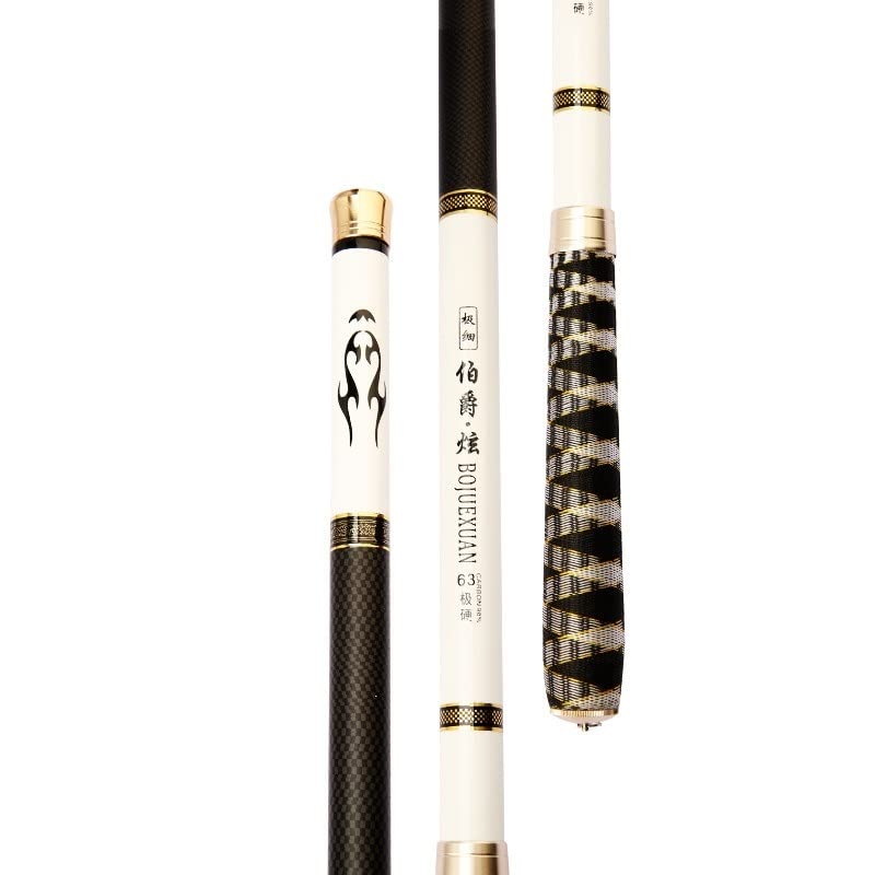CañAs De Pescar Varilla de Pesca telescópica 3.6m-7.2m Fibra de Carbono Ultra Ligera caña de fundición de la Mano for Pesca de Carpa CañA De Pescar