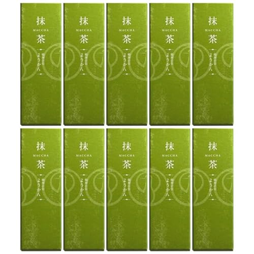 鶴屋吉信ようかん 抹茶 10本入[京菓匠 鶴屋吉信]簡易箱でお届けします 羊羹 ようかん 和菓子 スイーツ 詰合せ 個包装 お土産 京菓子 おやつ