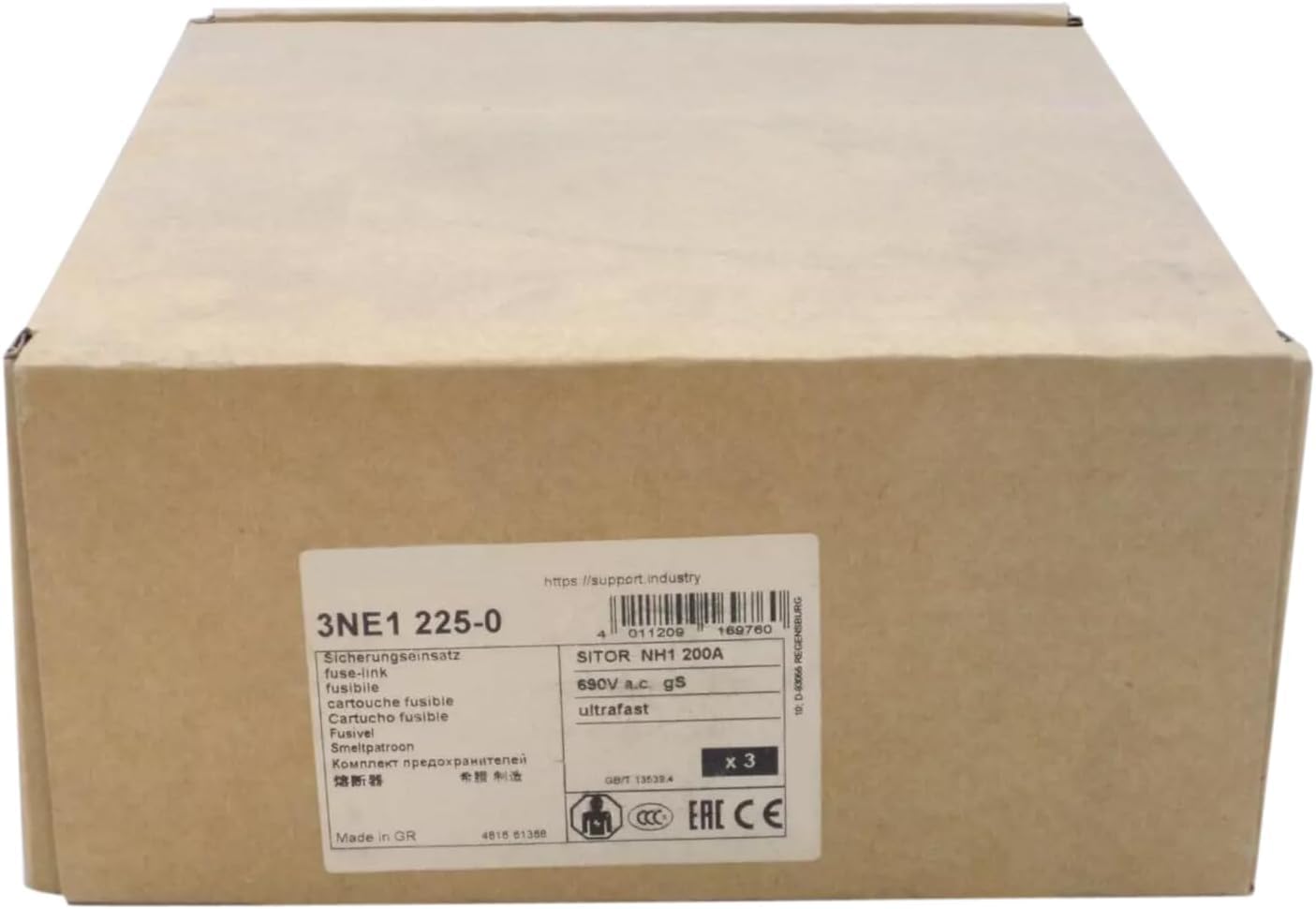 Fusible 3NE1225-0 neuf et scellé sous boîte avec garantie 1 an