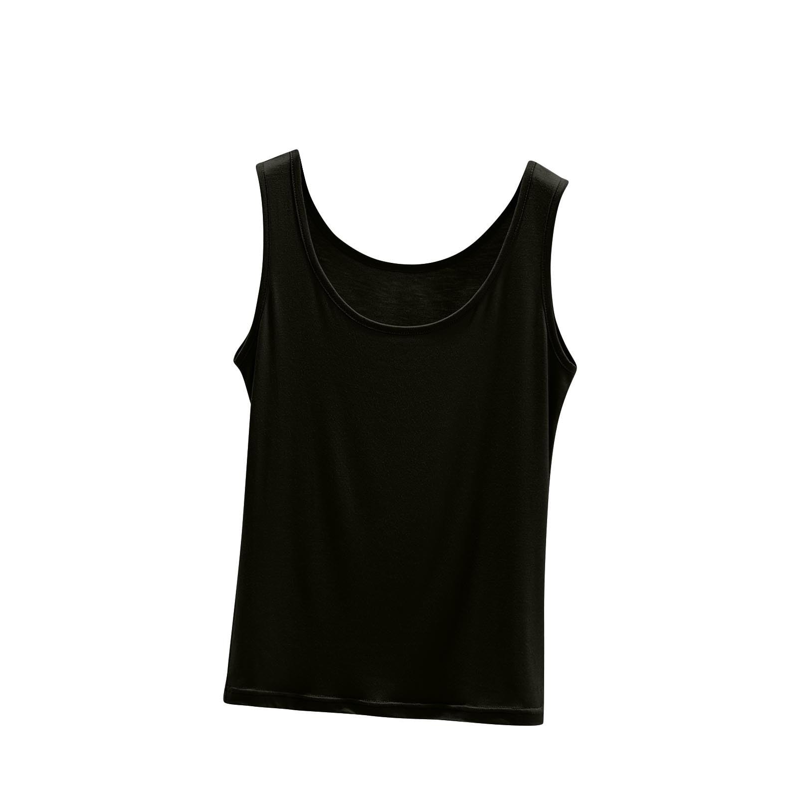 Basic Tank Tops for Women Sleeveless Modal Undershirts Fitted Base Layering Lightweight Casual Seamless Camisole