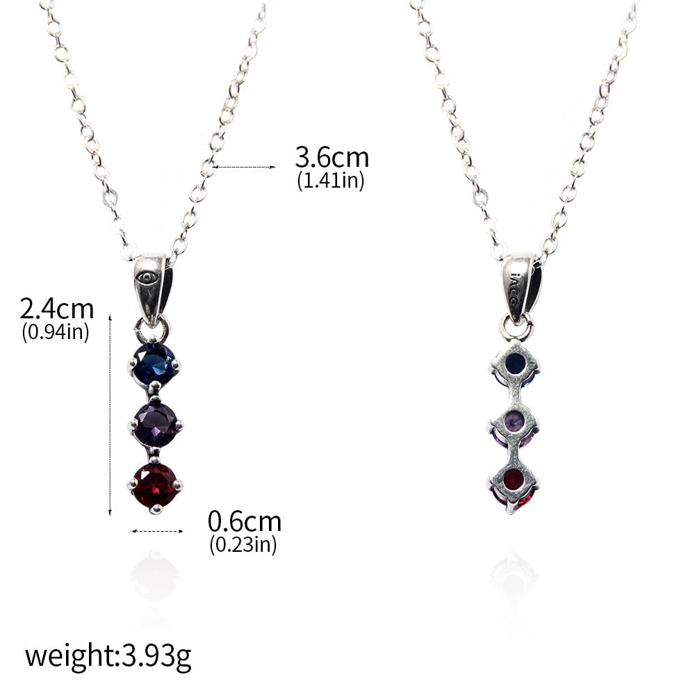 8 Collana GojoSatorus, Argento Elegante Ciondolo Necklace, GojoSatorus Figure Cosplay Accessori Gioielli