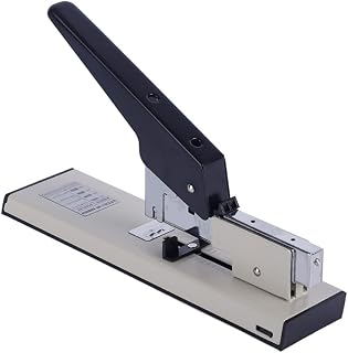 Heavy Duty Metal Stapler for 100 Sheets, White Office Home | Extra Leverage Tacking, Frustration Free Design, Stylish Finish, High Capacity Use for Thick Documents
