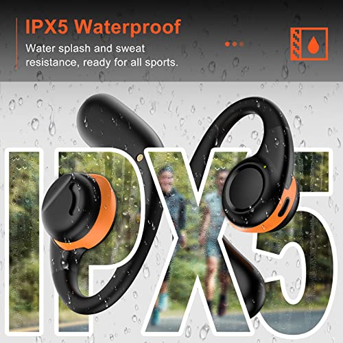 Open Ear Earbuds Wireless Headphones, Bluetooth 5.3 Hi-Fi Earbuds, Clear Call Touch Control Headphones, IPX5 Waterproof Earbuds with Ear Hooks, Charging Case and 16.2mm Driver, 60H Playtime by Jzones - Image 6