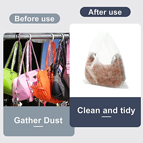 Berlune 100 Pcs Dust Bags for Purses Storage Bags for Handbags Non Woven Fabric Handbags Storage, Shoe Travel Package for Packing, Home Closet Organizer Dust Cover (15.7inx19.7in)4