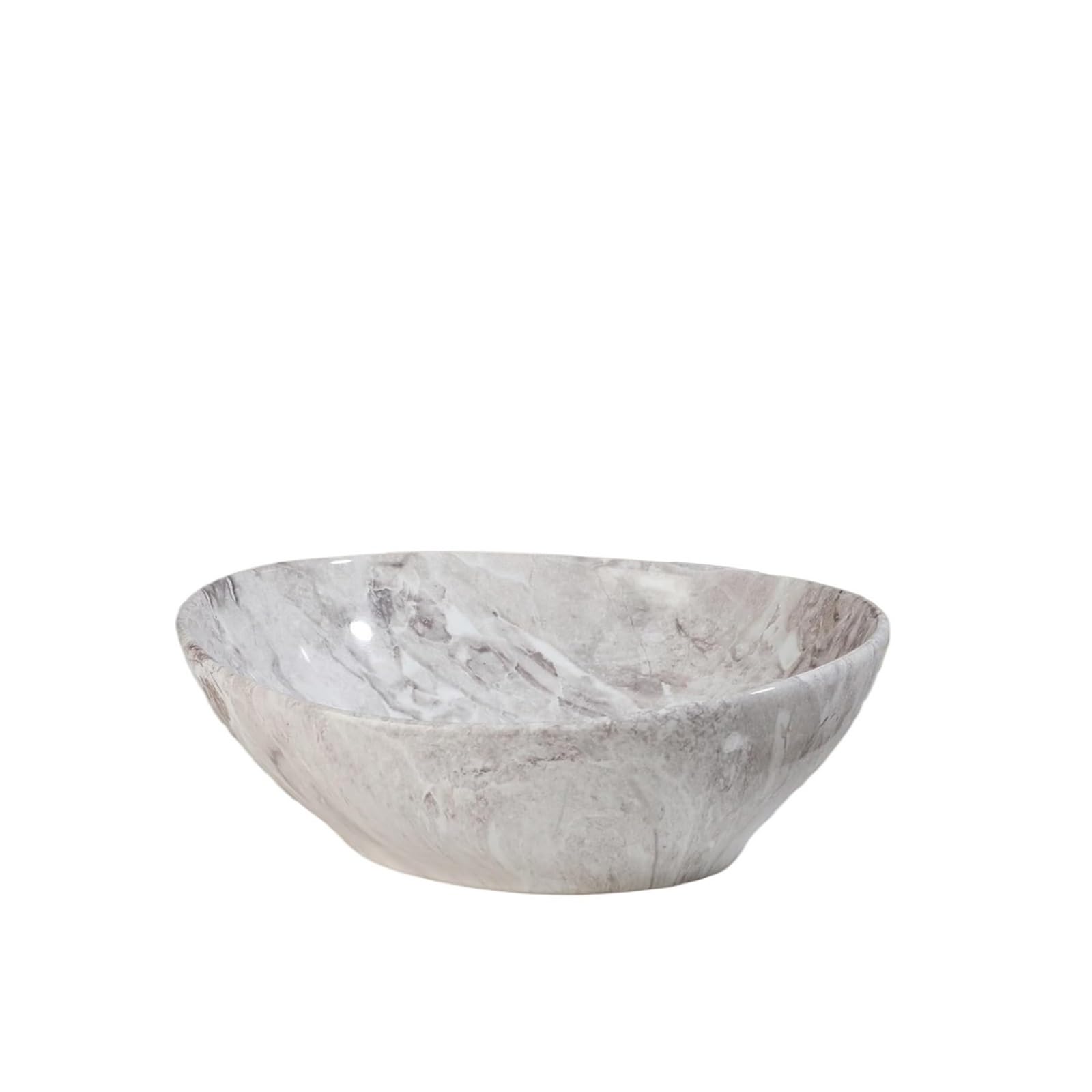 Bathroom Vessel Sink Ceramic Vessel Sinks Oval Bathroom Sink Above Counter Vessel Sink with Faucet and Drain Combo 16 inch Marbling Vessel(Color03)