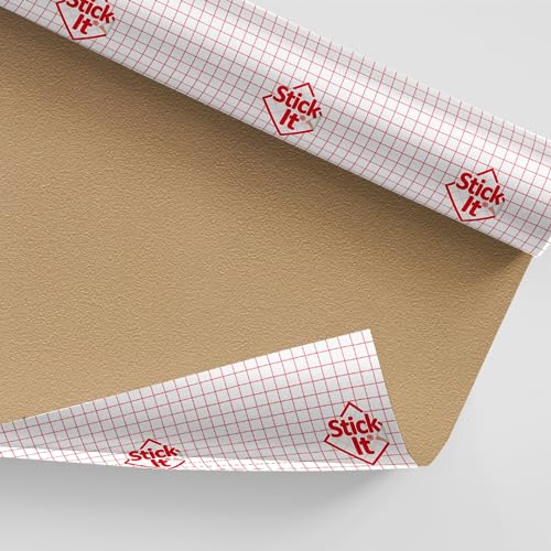 Stick-it Pantalla metálica autoadhesiva de vinilo en relieve, 1460 x 500 mm, color dorado