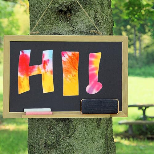 Letras adhesivas para tablón de anuncios de papel multicolor pre-cortadas 4