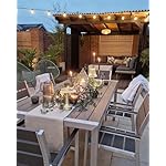 Gartenset Vernio für 6 Personen Grau