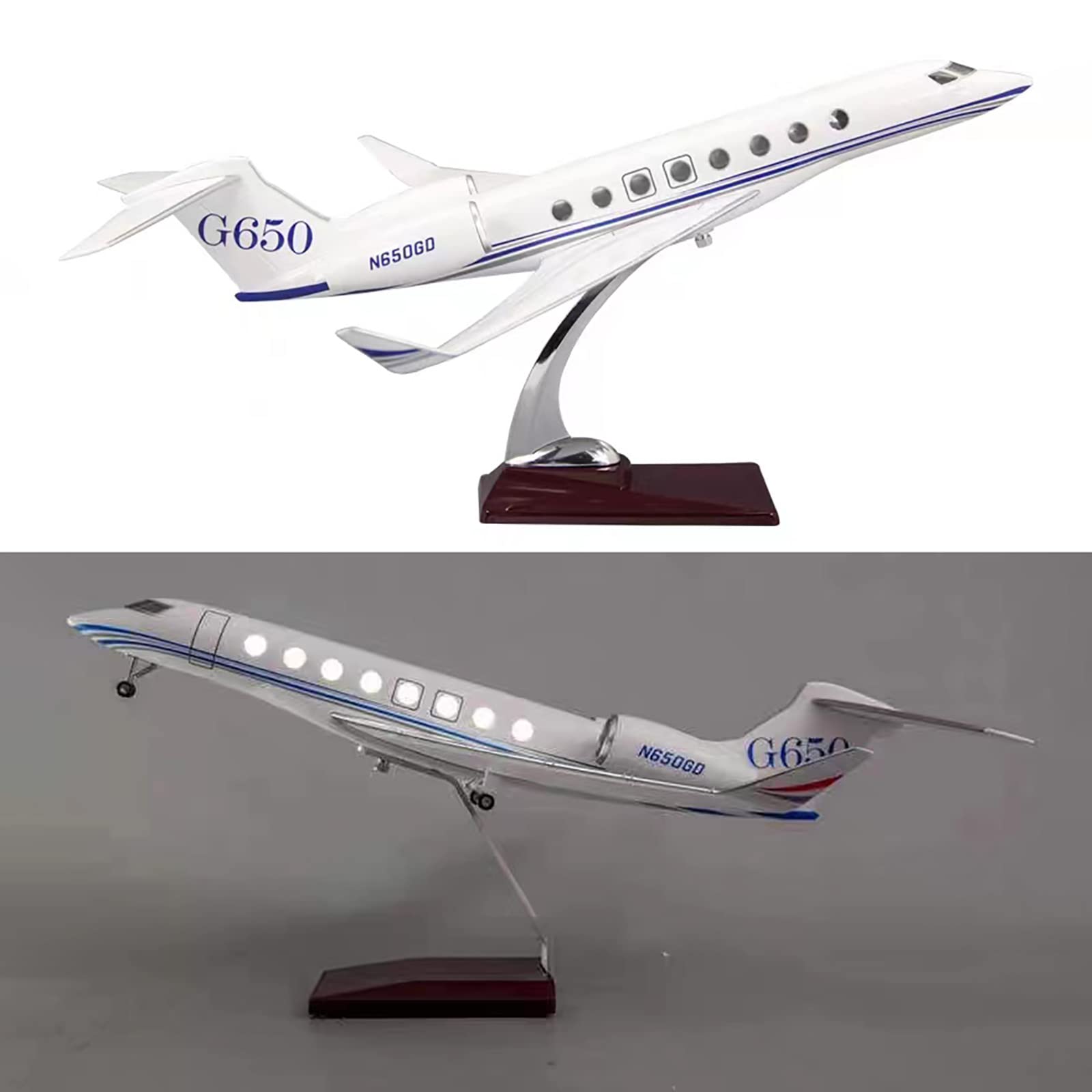 Amazon.com: DKHOUN 17.7Inch Jet Airplane Model Gulfstream G650