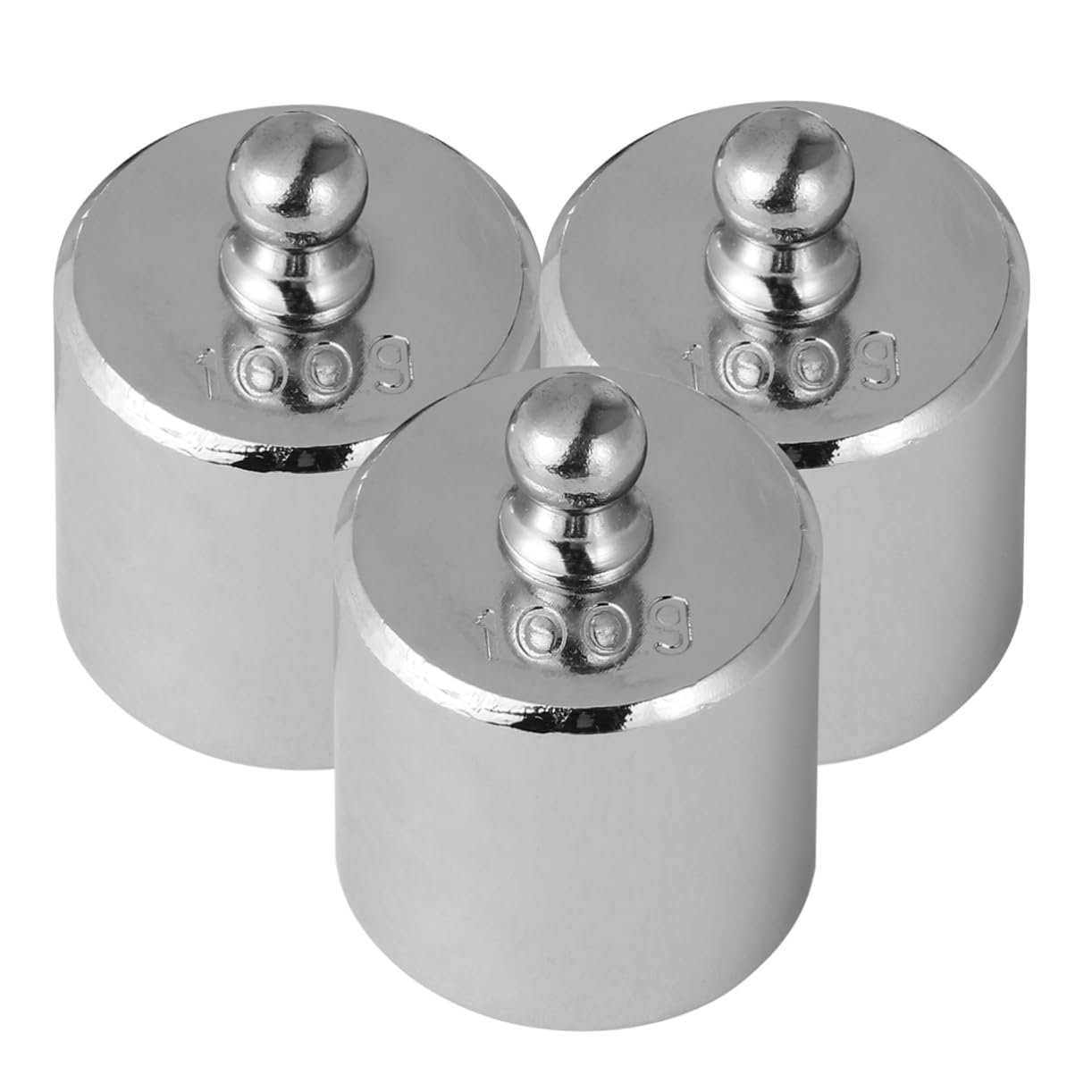 OUNONA 4pcs Calibration Weights Set Chrome Plated Weights for Digital Scales Laboratory and Educational Use and Resistant