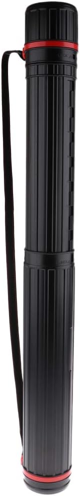 Fityle 3 Sizes Plastic Drawing Tube Blueprint Carrier Case Telescoping Document Storage Expandable Carrying Tube Artists Supplies, Portable - 100 x 650mm