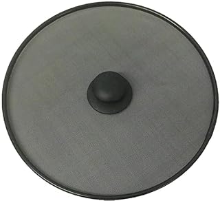 Splatter Guard Splatter Screen for Frying Pan Splash Cover Guard with Knob Grease Screen Protector Pot Lid Oil Proof Extra Fine Mesh Weave Cover Kitchen Accessories for Frying and Cooking 28cm