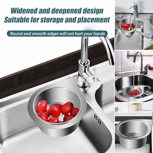 Colador para fregadero de acero inoxidable Swan miniatura 2