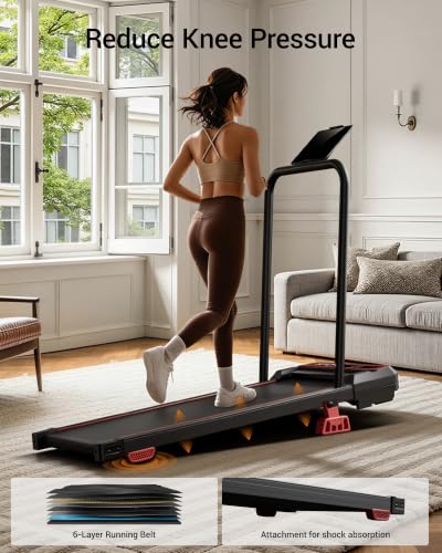 Image of Walking Vibration Pad with Vibration Plate 15% Incline Walking Pad 3.0HP Compact Portable Treadmills for Home 265LBS Vibration Plate Treadmill with Remote Control
