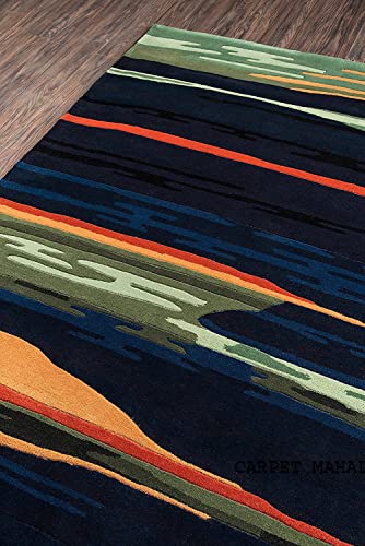 Image of Carpet Mahal Export Quality Tuffted Pure Woollen Carpet for Living Room Bedroom Hall Size 9 x 12 feet (270X360 Cm) Color-Multi