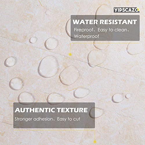 Yipscazo Peel And Stick Backsplash Tile, Stone Texture Pvc Subway Tile For Kitchen Backplash, Bathroom Wall, Fireplace Décor(12" X 12",10 Sheet,Cream Pink) #TOP3