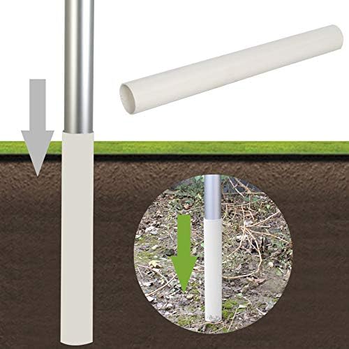 F2C 25FT Sectional Flagpole Kit Outdoor Halyard Pole with US American 3'x5' Flag, In-Ground Pole and Hardware