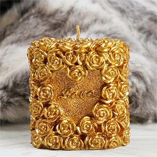 3D Rose Silicone Candle Molds Soap Molds Lovely Wedding Candle Molds Fondant Cake Moulds For Birthday Valentine's Day Wedding #TOP5