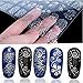 Autocollants pour ongles Tia-ve 108pcs en 3D fleuri pour nail art (argent) (Silver)