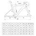 HWEVDHJ 700C Carbon Fiber Road Bike Frameset Breakwind Frame 44/47/50/53/56cm Disc Brake Bikes Frames Thru Axle F12×100mm R12×142mm with Carbon Fiber Fork(50cm)