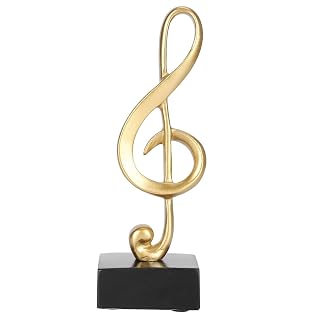 Statue Note de Musique – Figurine Déco Symbole Musical, Sculpture Moderne pour Bureau, Piano et Salon, Cadeau Musicien - Les Beatles, Paul McCartney, John Lennon, RIngo Starr, George Harrison