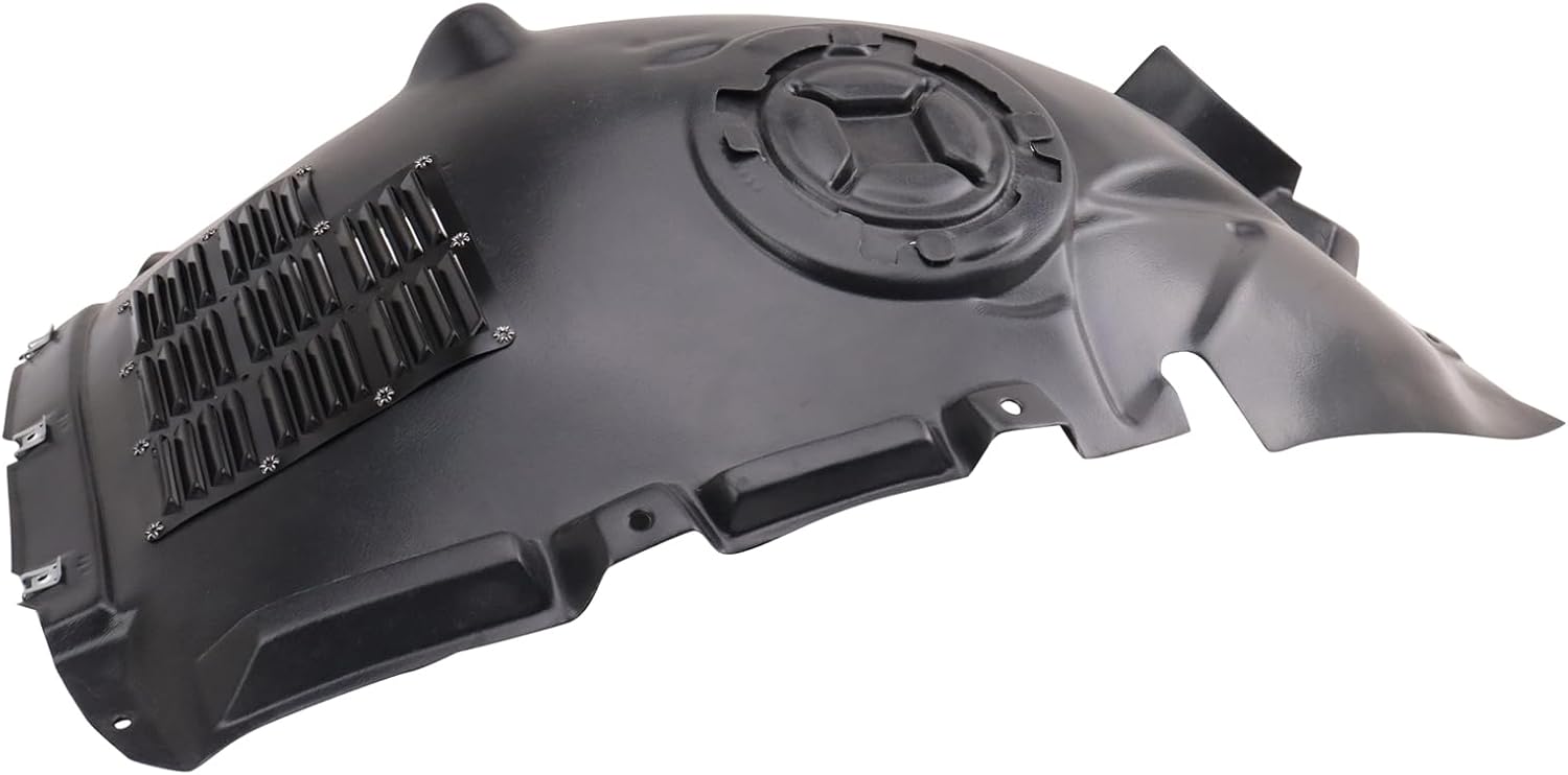 TRQ Front Left Forward Inner Fender Liner Driver Side MB1248207 Compatible with 2014-2025 Mercedes-Benz CLA250 2020-2025 CLA35 AMG