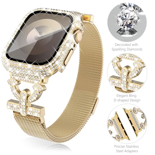 Bracelet magnétique Apple Watch fin avec coque antichoc - 3