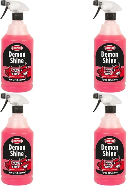 CarPlan Demon Shine, Spray On, 1 Litre (Pack of 4)