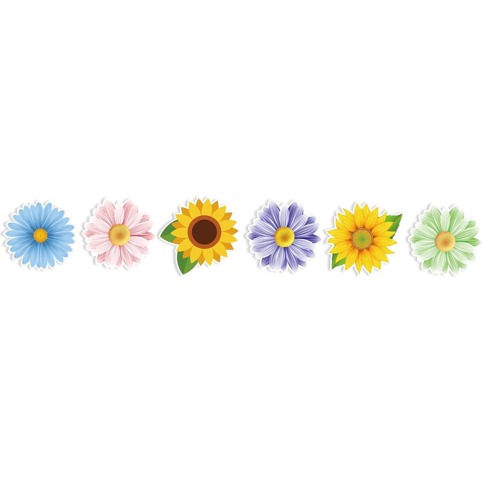 Adhesive Sticker Colorful Flower Laptop Water Bottle Guitar Decal Scrapbooking Adhesive Flower