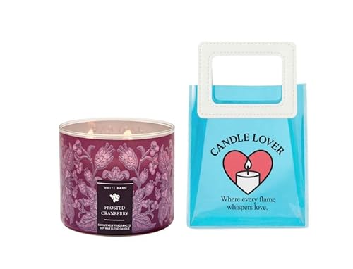 Frosted Cranberry - White Barn-Bath&Body 3-Wick Scented Candle 14.5 OZ
