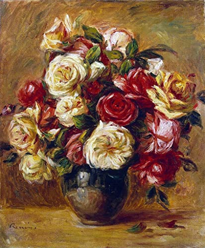 Cuadro Sobre Lienzo Ramo de rosas de Renoir para revivir la belleza clásica en tu hogar