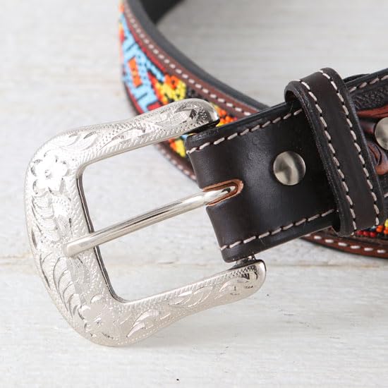 Western Fashion Mens Beaded Belt3