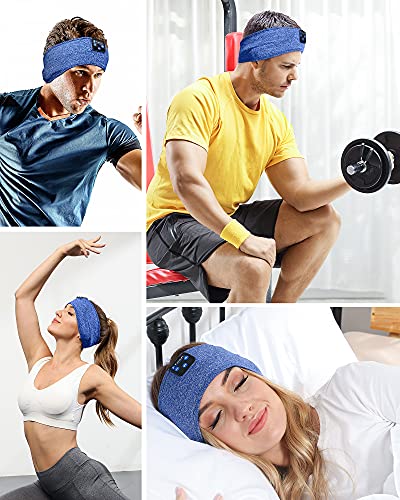 Image of Sleep Headphones Bluetooth Headband, Sleeping Headsets with Built-in Speakers Perfect for Workout, Running, Yoga