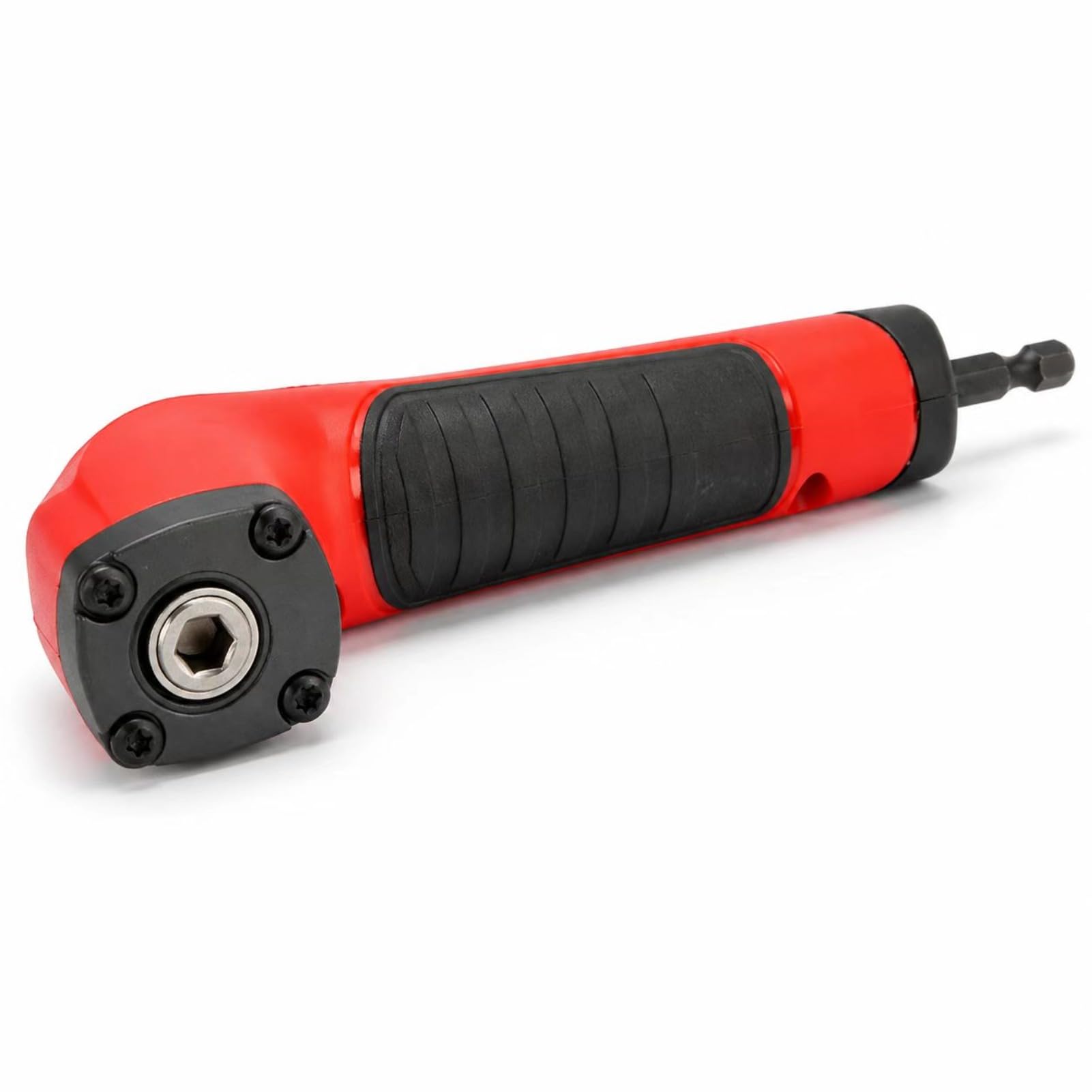 90 Degree Right Angle Attachment for Drill and Electric Screwdriver, ABS Handle Corner Drill Bit Adapter, 1/4" Hex Socket Extension for Tight Corner Repair, Fits 18V Impact Drivers